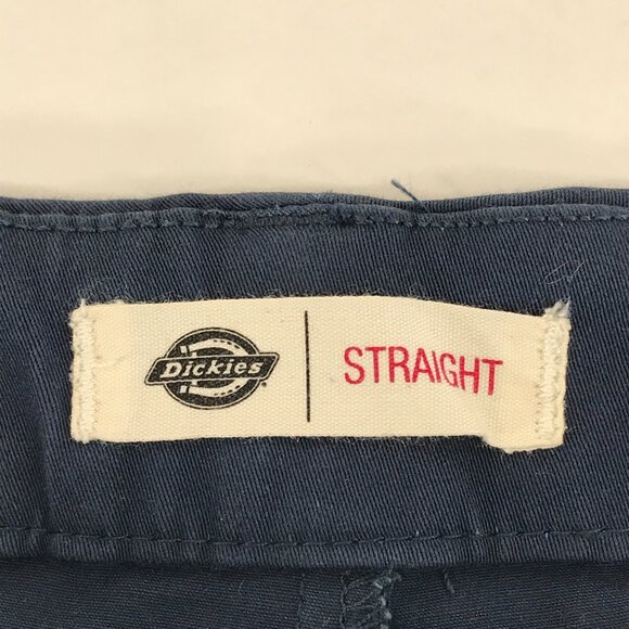NEW Dickies Perfect Shape Straight Fit Pants Women's Size 12 Navy Blue Stretch - Picture 7 of 10